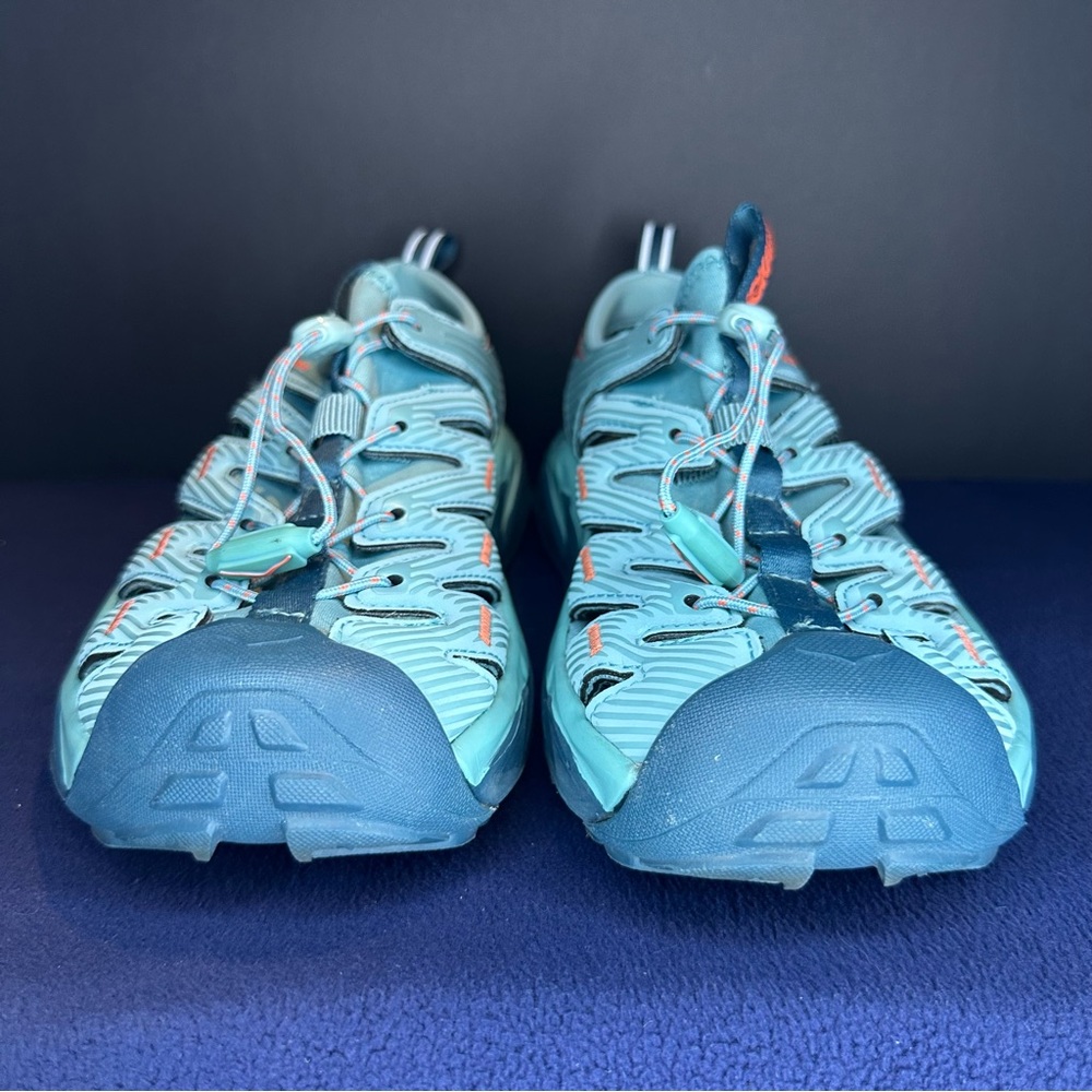 Hoka One One Teal and Orange Women's Hiking Sandals - Picture 4 of 7